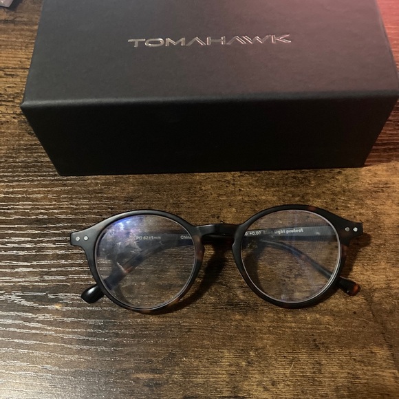 Brown Tortoise Shell Blue Light Glasses | Tomahawk | NWT - Picture 5 of 6